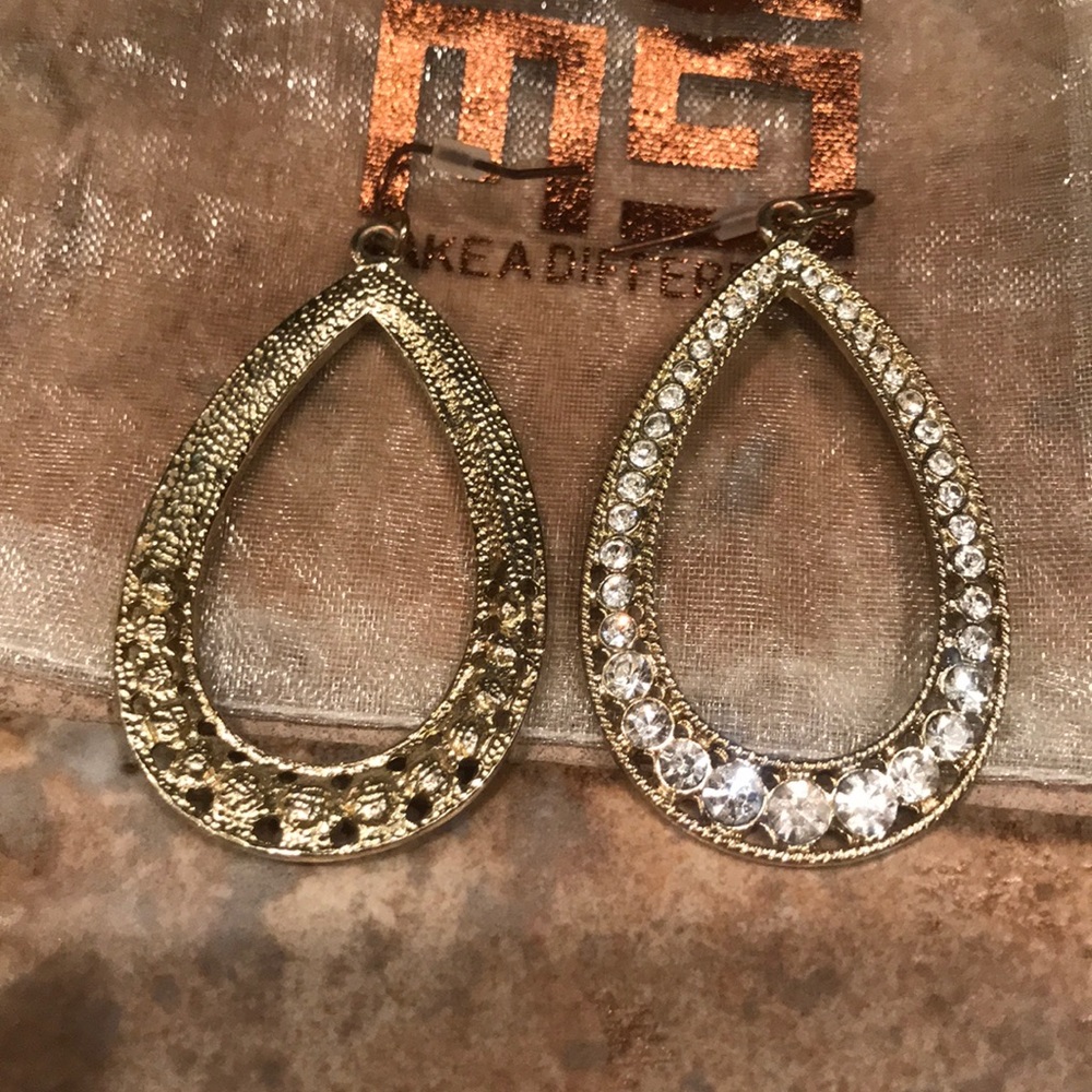 Express Rhinestone Drop Earrings $29! - Picture 4 of 4